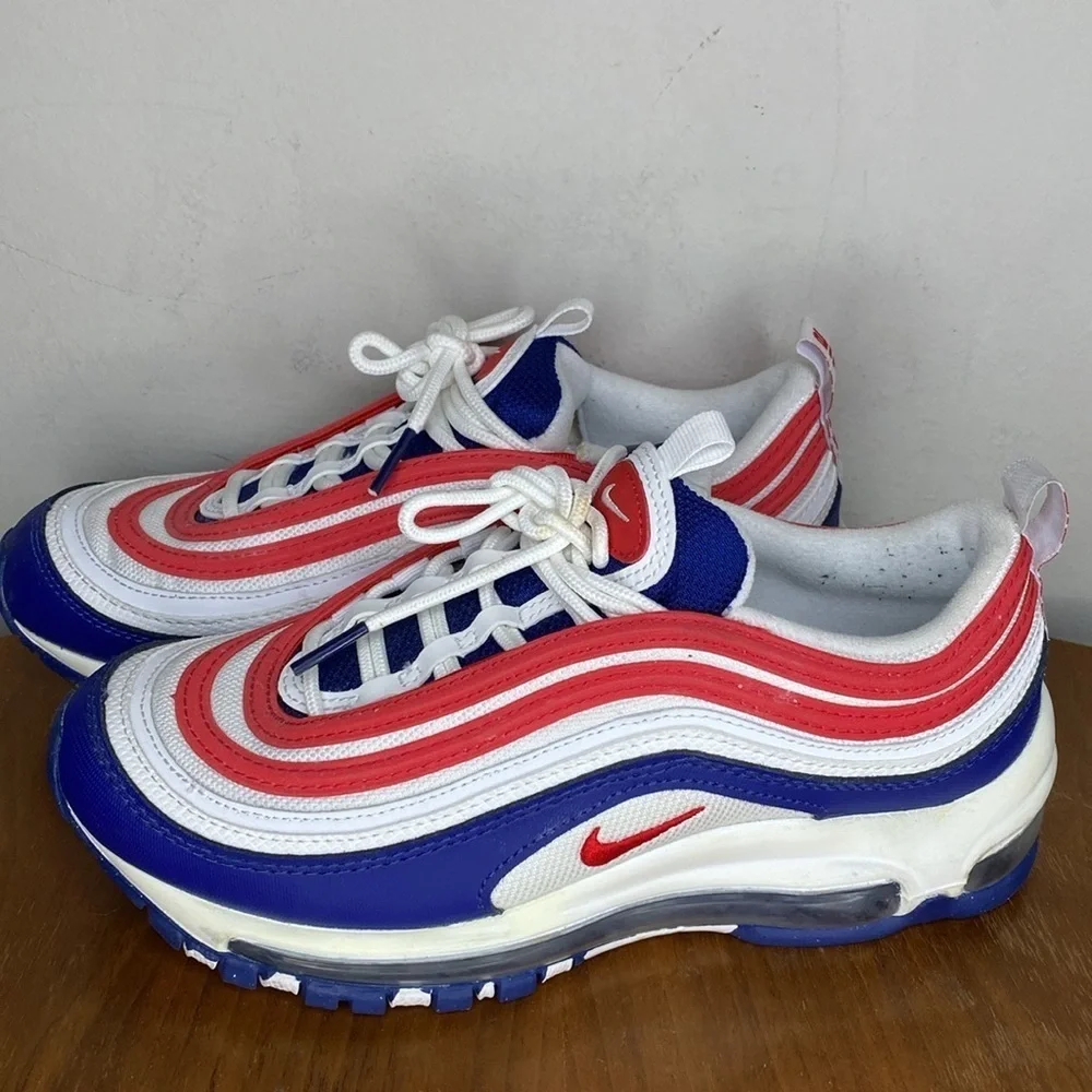 Nike Kids Sneakers in Blue, Red, and White
